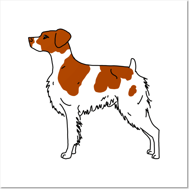 Brittany Dog Wall Art by Pam069
